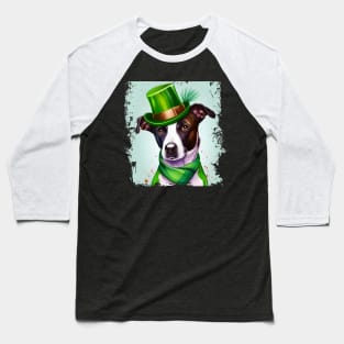 Dog And St. Patrick's Day Baseball T-Shirt